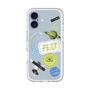 スリムプロテクションプレミアムケース with MagSafe［ Playful sticker - Dusty Blue ］