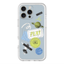 スリムプロテクションプレミアムケース with MagSafe［ Playful sticker - Dusty Blue ］