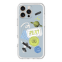 スリムプロテクションプレミアムケース with MagSafe［ Playful sticker - Dusty Blue ］