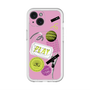 スリムプロテクションプレミアムケース with MagSafe［ Playful sticker - Dusty Pink ］