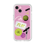 スリムプロテクションプレミアムケース with MagSafe［ Playful sticker - Dusty Pink ］
