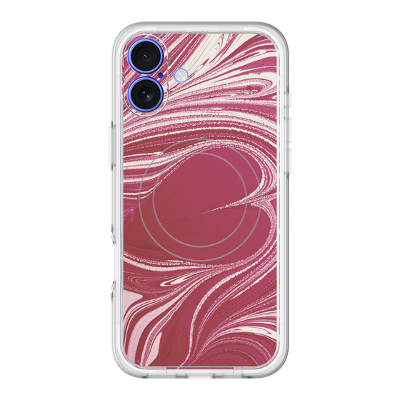 スリムプロテクションプレミアムケース with MagSafe［ y2k(Year2000) - Heart - Vivid Pink ］