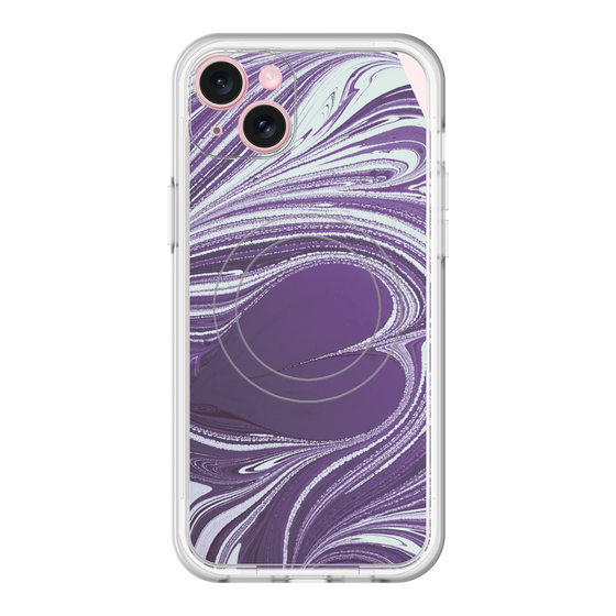 スリムプロテクションプレミアムケース with MagSafe［ y2k(Year2000) - Heart - Rich Purple ］