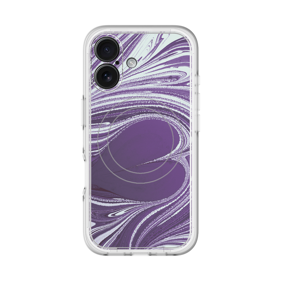 スリムプロテクションプレミアムケース with MagSafe［ y2k(Year2000) - Heart - Rich Purple ］