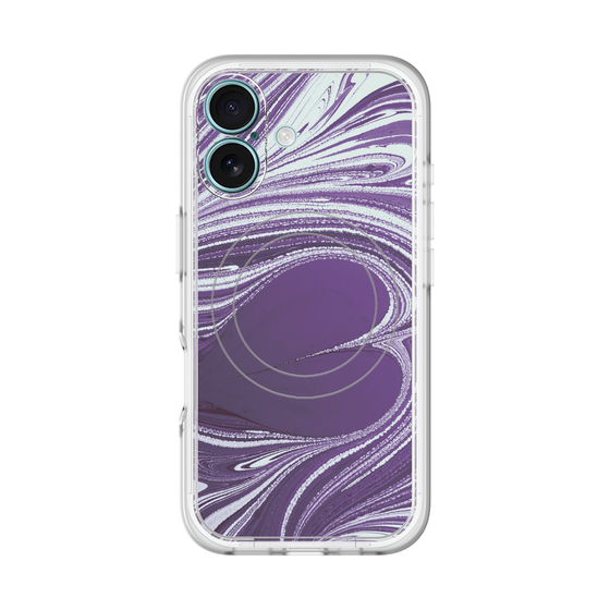 スリムプロテクションプレミアムケース with MagSafe［ y2k(Year2000) - Heart - Rich Purple ］