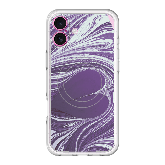 スリムプロテクションプレミアムケース with MagSafe［ y2k(Year2000) - Heart - Rich Purple ］