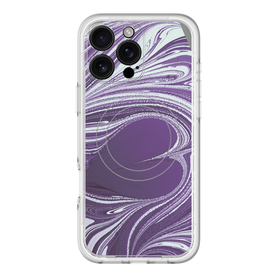 スリムプロテクションプレミアムケース with MagSafe［ y2k(Year2000) - Heart - Rich Purple ］