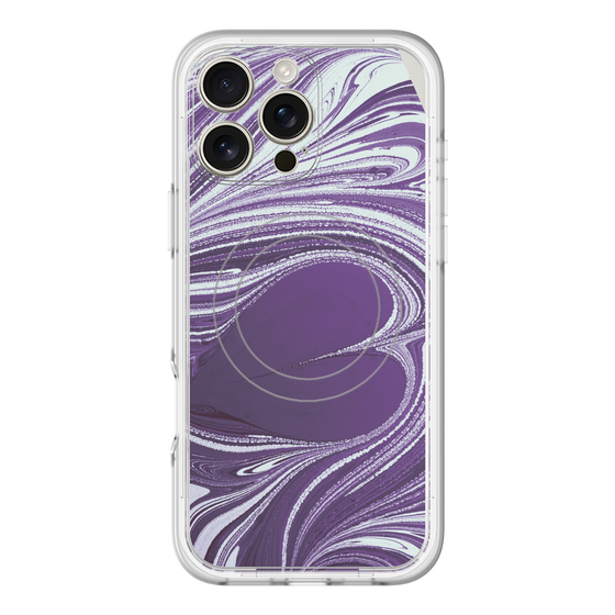 スリムプロテクションプレミアムケース with MagSafe［ y2k(Year2000) - Heart - Rich Purple ］