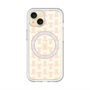 スリムプロテクションプレミアムケース with MagSafe［ LANVIN en Bleu - Monogram - Pink ］