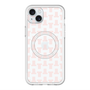 スリムプロテクションプレミアムケース with MagSafe［ LANVIN en Bleu - Monogram - Pink ］