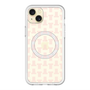 スリムプロテクションプレミアムケース with MagSafe［ LANVIN en Bleu - Monogram - Pink ］