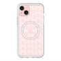 スリムプロテクションプレミアムケース with MagSafe［ LANVIN en Bleu - Monogram - Pink ］