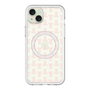 スリムプロテクションプレミアムケース with MagSafe［ LANVIN en Bleu - Monogram - Pink ］