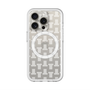 スリムプロテクションプレミアムケース with MagSafe［ LANVIN en Bleu - Monogram - White ］