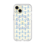 スリムプロテクションプレミアムケース with MagSafe［ LANVIN en Bleu - Monogram - Blue ］