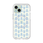 スリムプロテクションプレミアムケース with MagSafe［ LANVIN en Bleu - Monogram - Blue ］