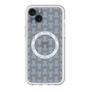 スリムプロテクションプレミアムケース with MagSafe［ LANVIN en Bleu - Monogram - Blue ］