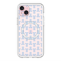 スリムプロテクションプレミアムケース with MagSafe［ LANVIN en Bleu - Monogram - Blue ］