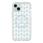 スリムプロテクションプレミアムケース with MagSafe［ LANVIN en Bleu - Monogram - Blue ］