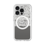 スリムプロテクションプレミアムケース with MagSafe［ LANVIN en Bleu - Lace - White ］