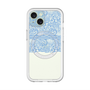 スリムプロテクションプレミアムケース with MagSafe［ LANVIN en Bleu - Lace - Blue ］