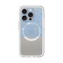 スリムプロテクションプレミアムケース with MagSafe［ LANVIN en Bleu - Lace - Blue ］