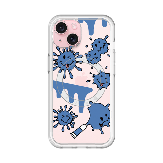 スリムプロテクションプレミアムケース with MagSafe［ PAINTING SMILE Blue ］
