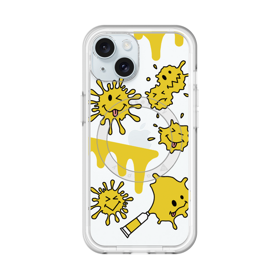 スリムプロテクションプレミアムケース with MagSafe［ PAINTING SMILE Yellow ］