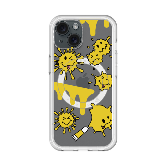 スリムプロテクションプレミアムケース with MagSafe［ PAINTING SMILE Yellow ］