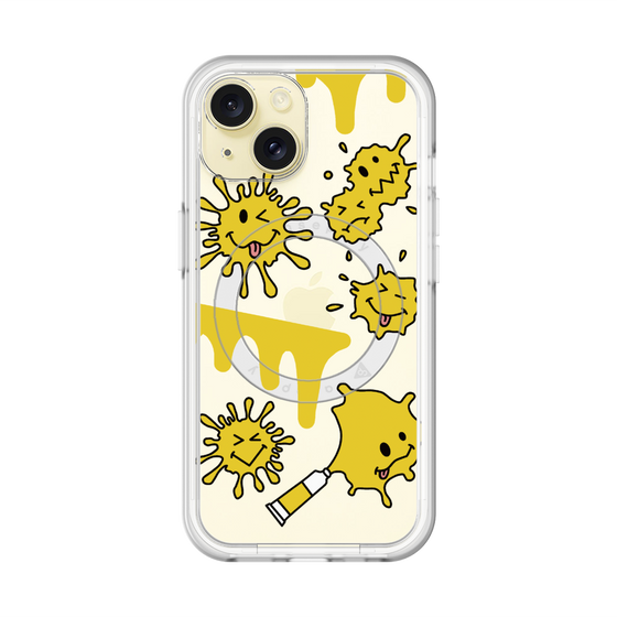 スリムプロテクションプレミアムケース with MagSafe［ PAINTING SMILE Yellow ］
