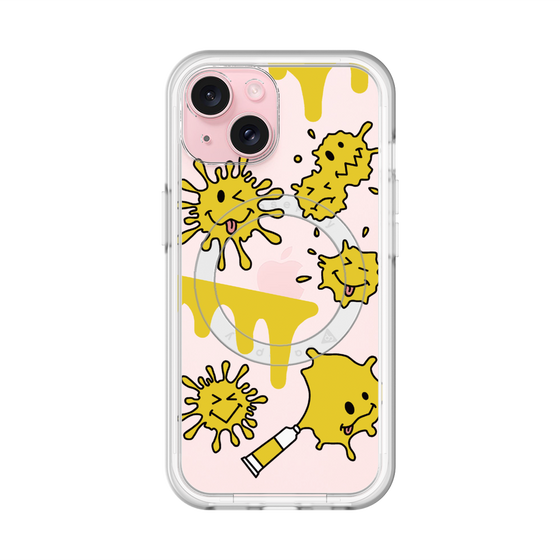スリムプロテクションプレミアムケース with MagSafe［ PAINTING SMILE Yellow ］