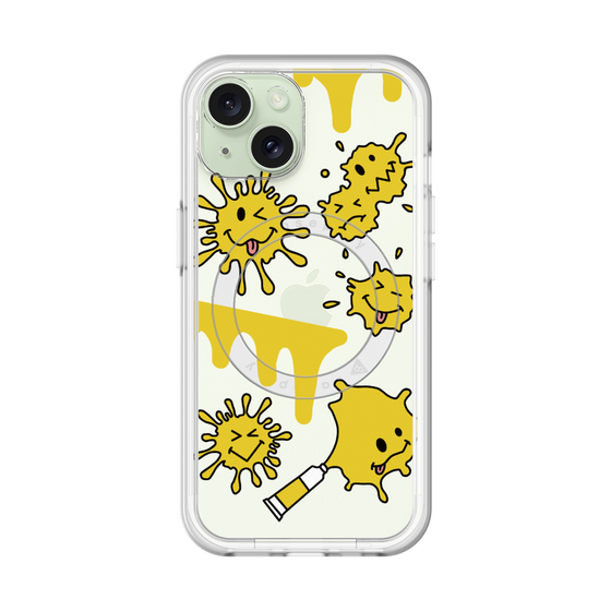 スリムプロテクションプレミアムケース with MagSafe［ PAINTING SMILE Yellow ］