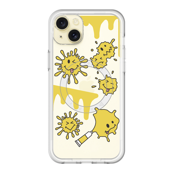 スリムプロテクションプレミアムケース with MagSafe［ PAINTING SMILE Yellow ］