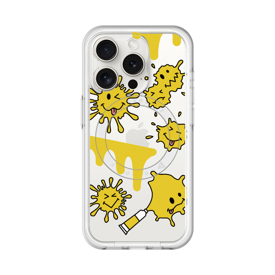 スリムプロテクションプレミアムケース with MagSafe［ PAINTING SMILE Yellow ］