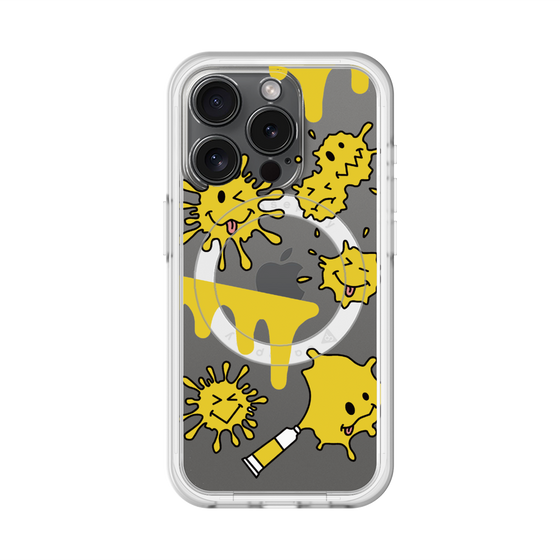 スリムプロテクションプレミアムケース with MagSafe［ PAINTING SMILE Yellow ］