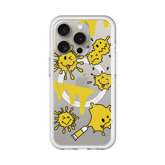 スリムプロテクションプレミアムケース with MagSafe［ PAINTING SMILE Yellow ］