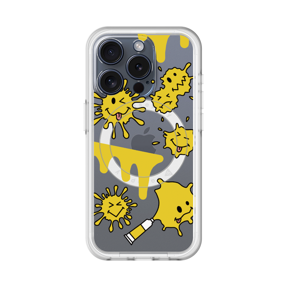 スリムプロテクションプレミアムケース with MagSafe［ PAINTING SMILE Yellow ］