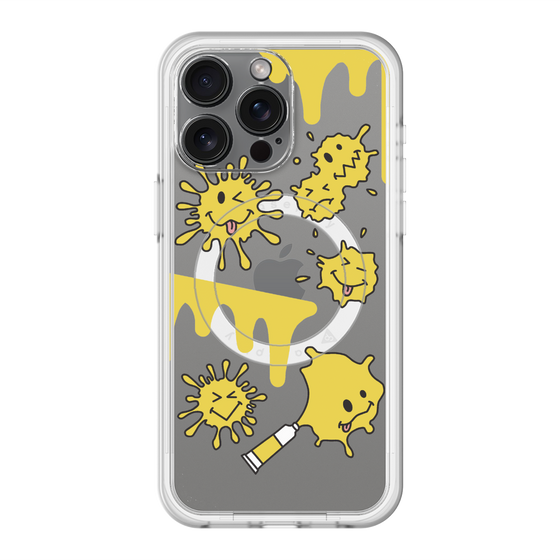 スリムプロテクションプレミアムケース with MagSafe［ PAINTING SMILE Yellow ］