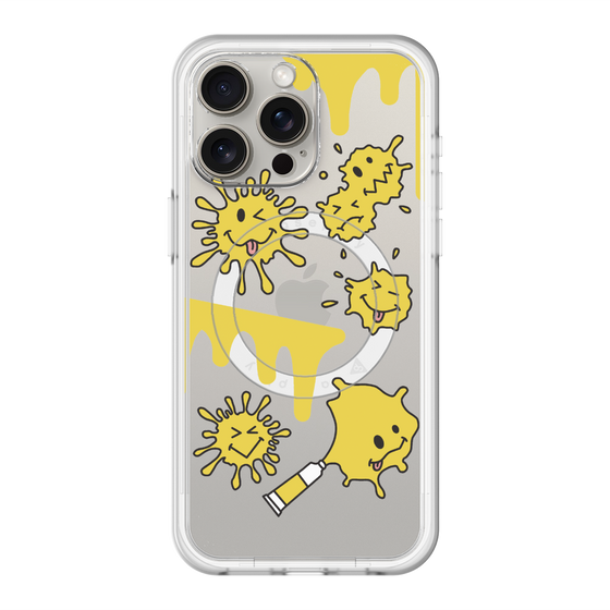 スリムプロテクションプレミアムケース with MagSafe［ PAINTING SMILE Yellow ］