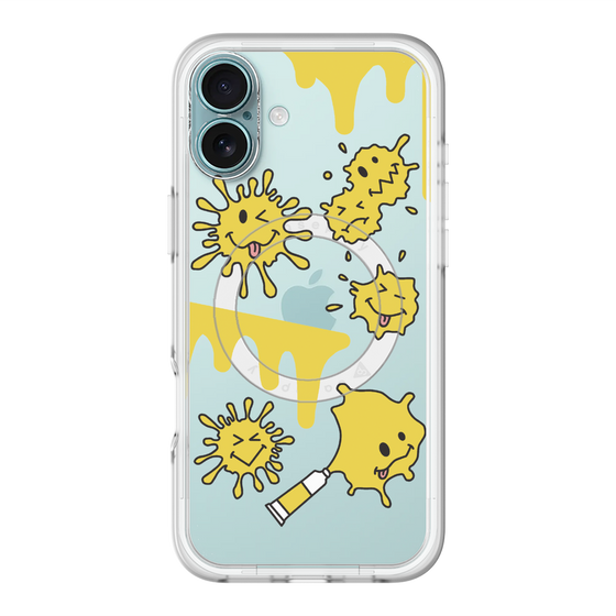 スリムプロテクションプレミアムケース with MagSafe［ PAINTING SMILE Yellow ］