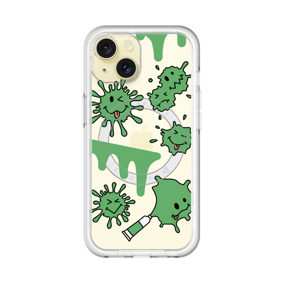 スリムプロテクションプレミアムケース with MagSafe［ PAINTING SMILE Green ］
