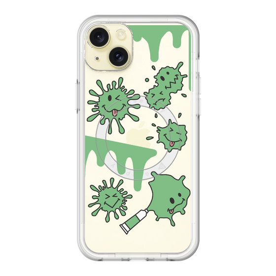 スリムプロテクションプレミアムケース with MagSafe［ PAINTING SMILE Green ］