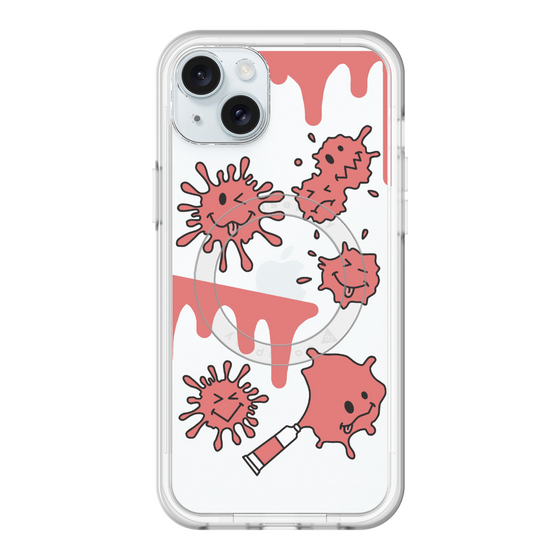 スリムプロテクションプレミアムケース with MagSafe［ PAINTING SMILE Red ］
