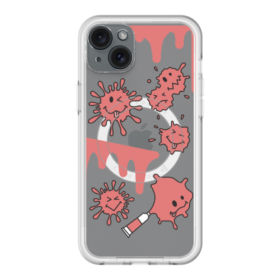 スリムプロテクションプレミアムケース with MagSafe［ PAINTING SMILE Red ］
