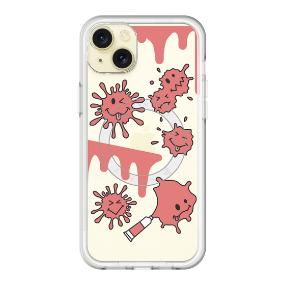 スリムプロテクションプレミアムケース with MagSafe［ PAINTING SMILE Red ］