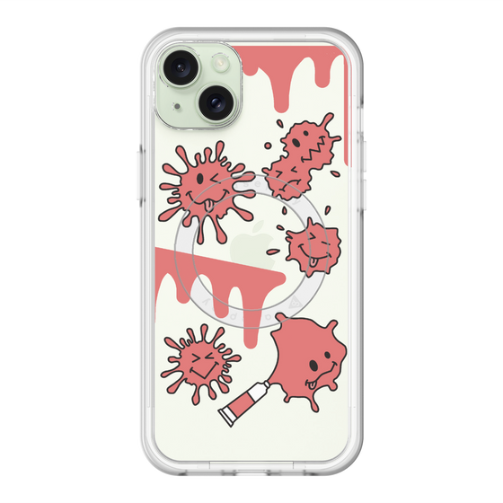 スリムプロテクションプレミアムケース with MagSafe［ PAINTING SMILE Red ］