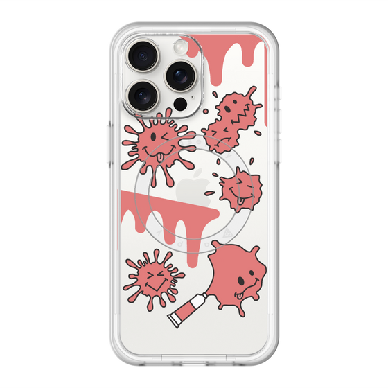 スリムプロテクションプレミアムケース with MagSafe［ PAINTING SMILE Red ］