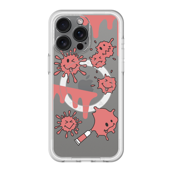 スリムプロテクションプレミアムケース with MagSafe［ PAINTING SMILE Red ］