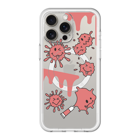 スリムプロテクションプレミアムケース with MagSafe［ PAINTING SMILE Red ］