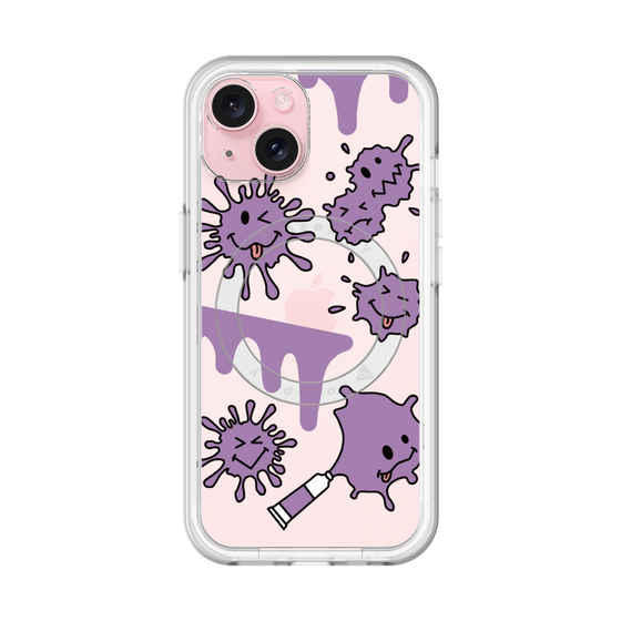 スリムプロテクションプレミアムケース with MagSafe［ PAINTING SMILE Purple ］